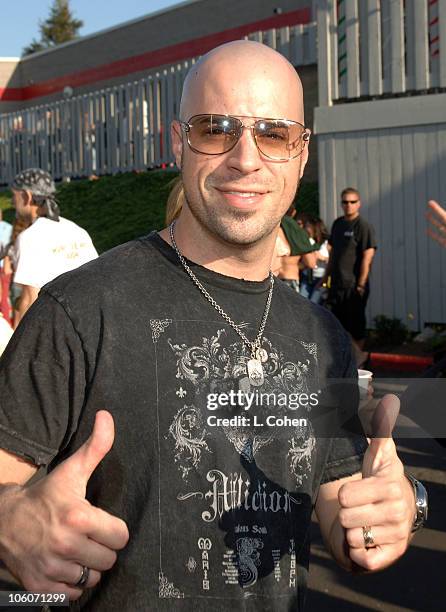 Chris Daughtry during KROQ Weenie Roast Fiesta 2006 - Backstage at Verizon Wireless Amphitheater in Irvine, California, United States.