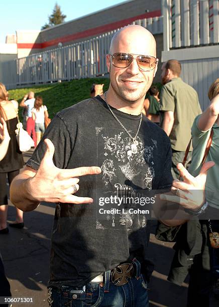 Chris Daughtry during KROQ Weenie Roast Fiesta 2006 - Backstage at Verizon Wireless Amphitheater in Irvine, California, United States.