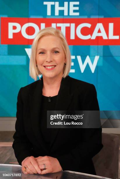 Senator Kirsten Gillibrand is the guest today, Monday, 11/12/18. "The View" airs Monday-Friday on the Walt Disney Television via Getty Images...