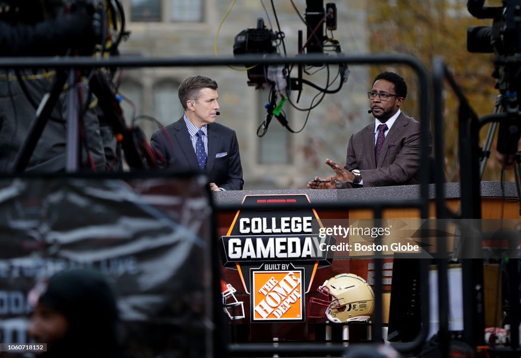 ESPN's "College GameDay" Films At Boston College