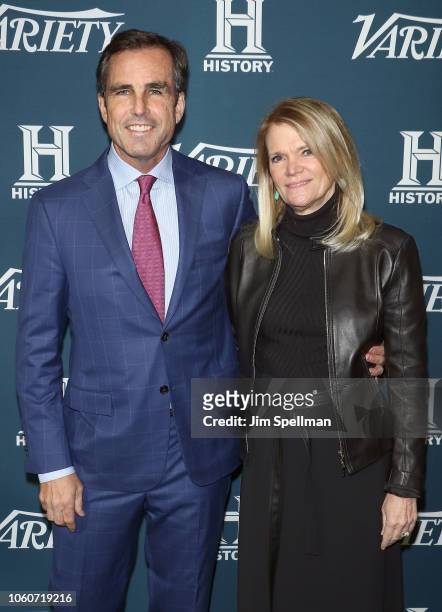 Journalist Bob Woodruff and reporter Martha Raddatz attend the 2nd Annual Variety Salute to Service at Cipriani Downtown on November 12, 2018 in New...