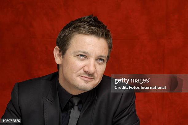 Jeremy Renner poses for a photo during a portrait session at the Four Seasons Hotel in Toronto, Ontario Canada on September 10 ,2010. Reproduction by...