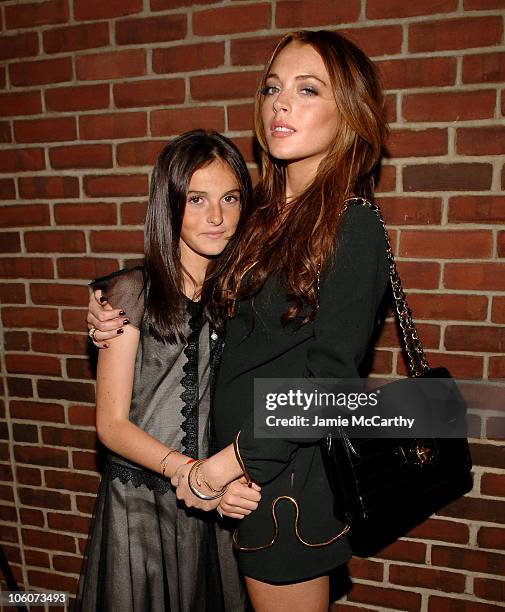 Ali Lohan and Lindsay Lohan during "A Prairie Home Companion" - New York Premiere - After Party at The Hudson Hotel in New York City, New York,...