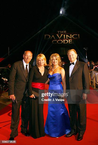 Steve Blue, Linda Bell Blue, Mary Hart and Burt Sugarman