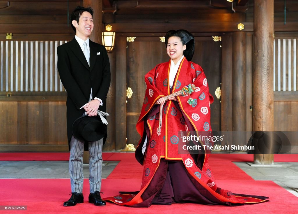 Princess Ayako Of Takamado And Kei Moriya Wedding