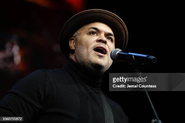 Israel Houghton performs on stage during Peace Starts With Me concert at Nassau Coliseum on November 12, 2018 in Uniondale, New York.