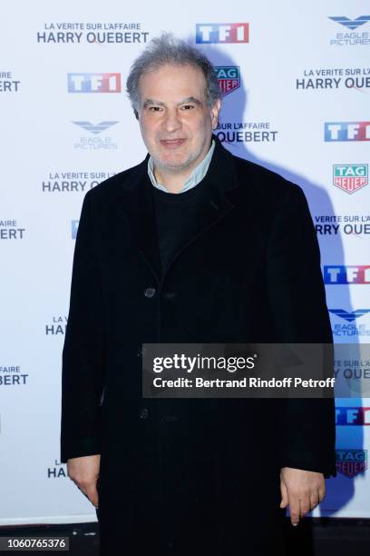 Raphael Mezrahi attends "The truth about the Harry Quebert affair - La verite sur l'affaire Harry Quebert" : Paris Photocall at Cinema Gaumont...