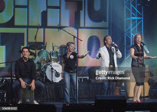 Alabastro during Gospel Music Channel - ESPIRITU LATINO Taping at El Buen Samaritano Auditorium in Miami, Florida, United States.