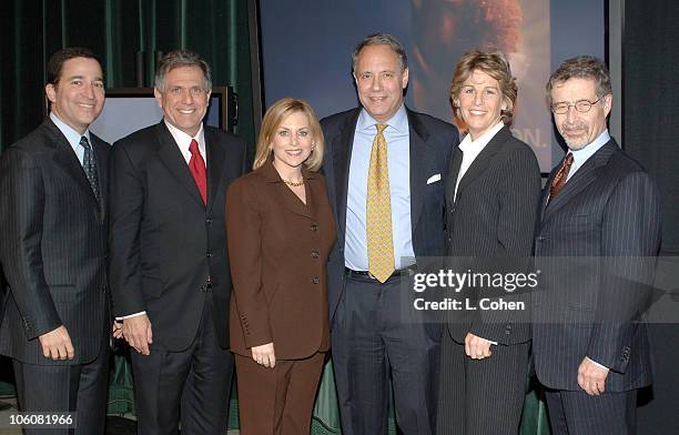 Bruce Rosenblum, Les Moonves, Dawn Ostroff, John Maatta, Nancy Tellem, Barry Meyer