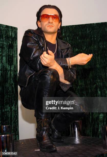 Bono Wax Figure during U2 Rocker Bono Wax Figure Unveiled At Madame Tussauds New York at Madame Tussauds in New York City, New York, United States.