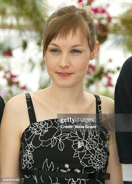 Adelaide Leroux during 2006 Cannes Film Festival - "Flandres" Photocall at Palais des Festival Terrace in Cannes, France.