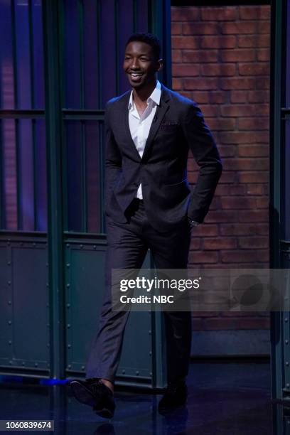 Episode 757 -- Pictured: Actor Mamoudou Athie arrives on November 12, 2018 --