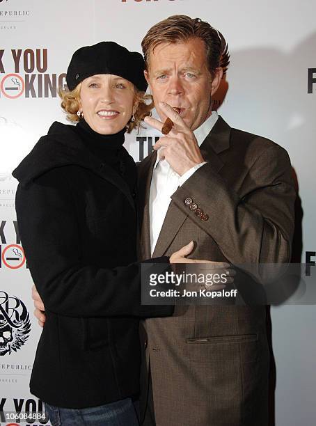 Felicity Huffman and husband William H. Macy during "Thank You For Smoking" Los Angeles Premiere at Directors Guild of America in Hollywood,...