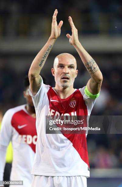 Andrea Raggi pictured during the Group A match of the UEFA Champions League between Club Brugge and AS Monaco at Jan Breydel Stadium on October 24,...