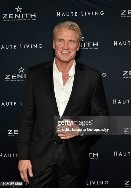 Dolph Lundgren attends the Haute Living And Zenith Honor Dolph Lundgren at Mr Chow in Tribeca on November 12, 2018 in New York City.