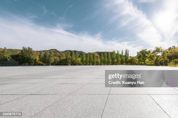 tiled floor in the square - public park background stock pictures, royalty-free photos & images