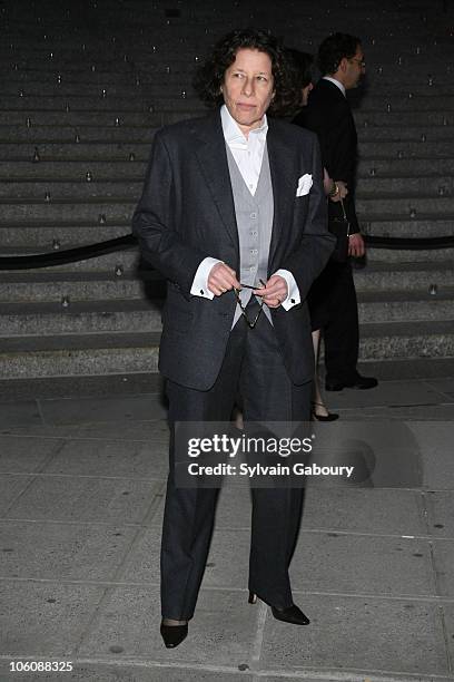 Fran Lebowitz during Vanity Fair Tribeca Film Festival Party at NY State Supreme Court House in New York, NY, United States.