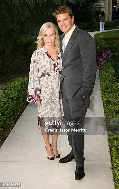 Jaime Bergman and David Boreanaz during Chrysalis' 5th Annual Butterfly Ball at The Italian Villa Carla & Fred Sands in Bel Air, California, United...