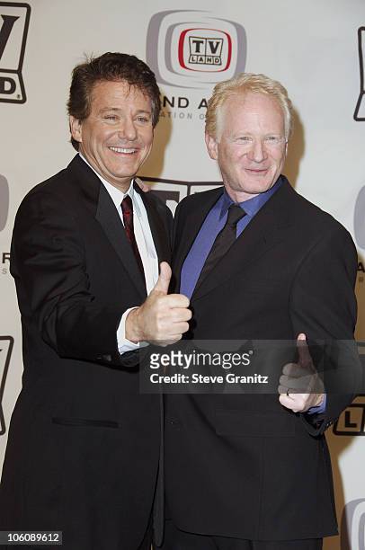 Anson Williams and Don Most, presenters during 4th Annual TV Land Awards - Press Room at Barker Hangar in Santa Monica, California, United States.