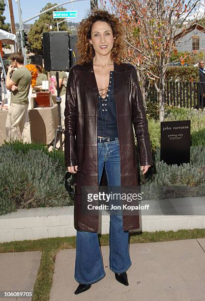 Melina Kanakaredes during The John Varvatos 4th Annual Stuart House Charity Benefit - Arrivals at John Varvatos Boutique in West Hollywood,...