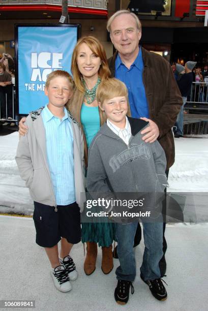 Jane Seymour, husband James Keach, sons John and Kristopher