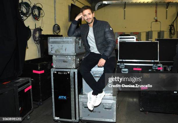 Pablo Alboran attends Person of the Year Rehearsals and the Pepsi Backstage Lounge during the 19th annual Latin GRAMMY Awards at the Mandalay Bay...