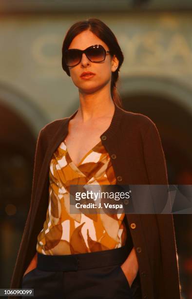 Model wearing Jenni Kayne during Chrysalis's 5th Annual Butterfly Ball - Jenni Kayne Fashion Show at The Italian Villa of Carla and Fred Sands in Bel...
