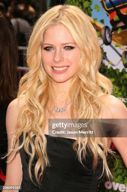 Avril Lavigne during Dreamworks' "Over The Hedge" Los Angeles Premiere - Arrivals at Mann Village Theatre in Westwood, California, United States.