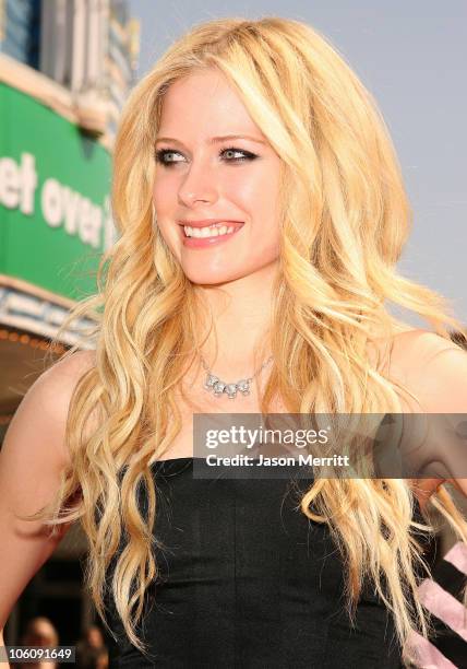 Avril Lavigne during Dreamworks' "Over The Hedge" Los Angeles Premiere - Arrivals at Mann Village Theatre in Westwood, California, United States.