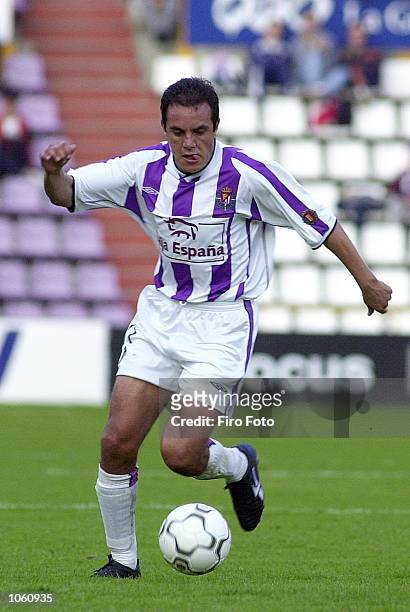 Cuauthemoc Blanco of Valladolid in action during the Primera Liga match between Valladolid and Villarreal, played at the Jose Zorrilla Stadium,...