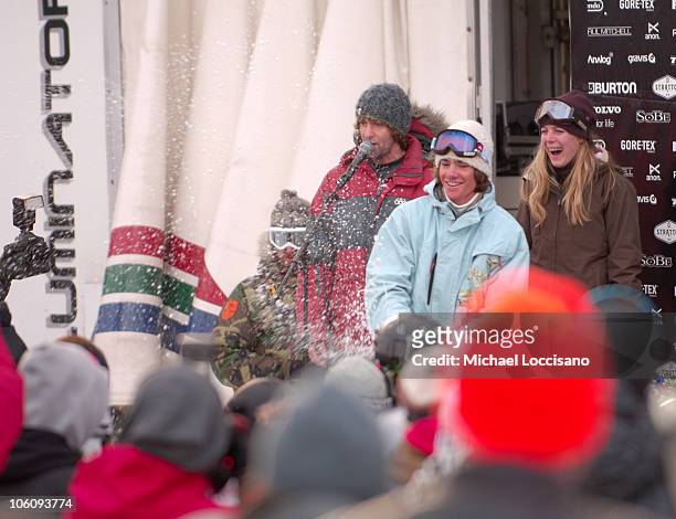 Matheu Crepel, Awards Ceremony - March 19th during 24th Annual Burton US Open Snowboarding Championships at Stratton Mountain in Stratton, Vermont,...