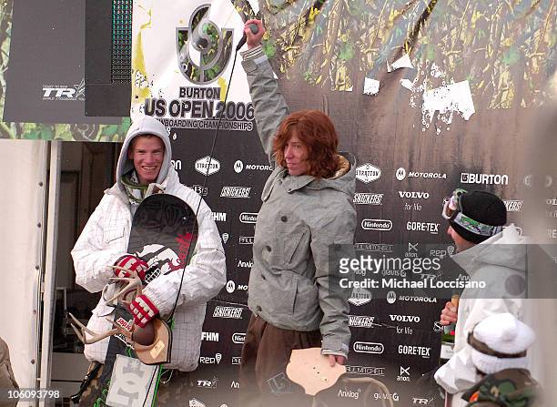 Chas Guldemond, Shaun White and Jussi Oksanen, Awards Ceremony - March 19th