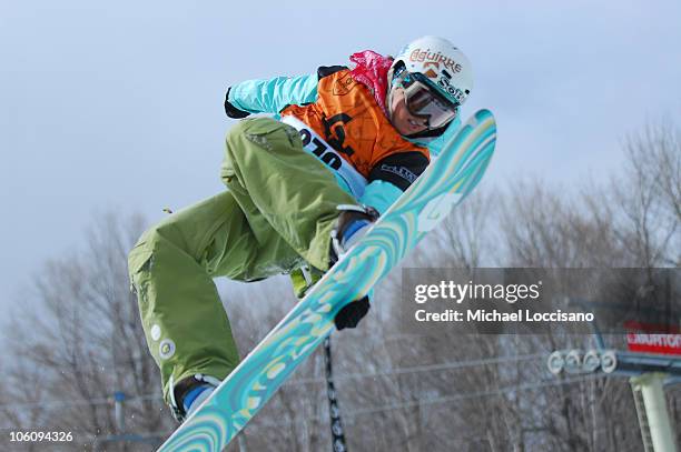 Molly Aguirre, Halfpipe Finals - March 18th during 24th Annual Burton US Open Snowboarding Championships at Stratton Mountain in Stratton, Vermont,...