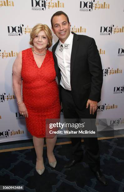 Faith Hope Consolo and Anthony Wilkinson attend the cocktail party for the Dramatists Guild Foundation 2018 dgf: gala at the Manhattan Center...