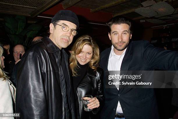 Chazz Palminteri and his wife with William Baldwin