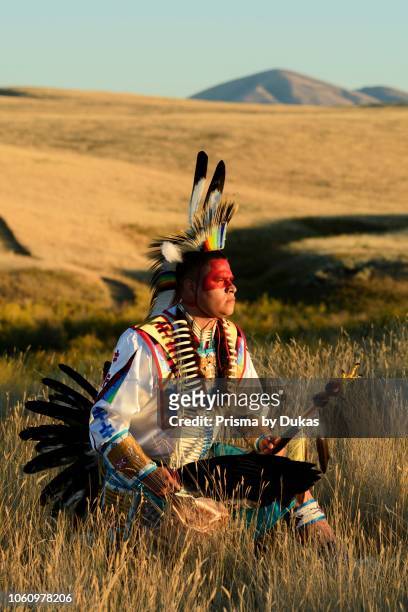North America, USA, Great Plains, Montana, Bear Paw Battlefield, Nez Perce National Historic Park, Robert Yellowhawk, Lakota, MR 0596.