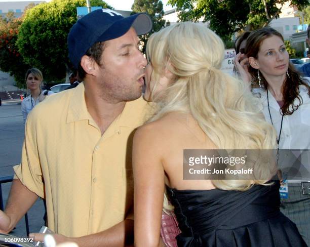 Adam Sandler and Sophie Monk during "Click" Los Angeles Premiere at Manns Village Theater in Westwood, California, United States.
