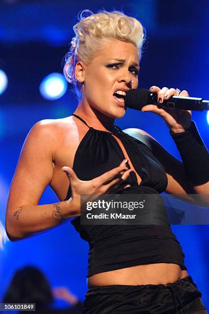 Pink performs "Stupid Girls" during Nickelodeon's 19th Annual Kids' Choice Awards - Show at Pauley Pavilion in Westwood, California, United States.