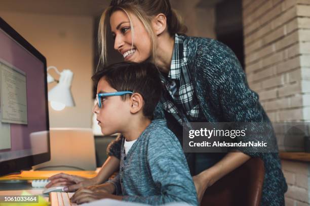 Mother Computer Programmer 2,664 Computer Coding From Home Stock Photos, High-Res Pictures, and ...