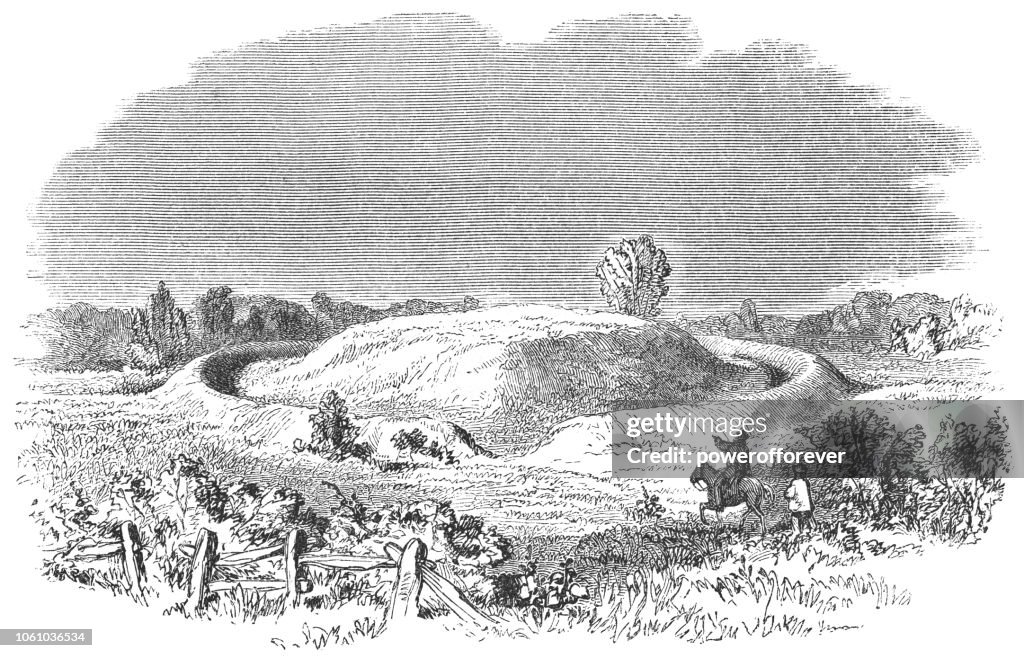 The Grave Creek Mound near Moundsville, West Virginia, USA
