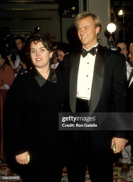 Rosie O'Donnell and Date during Donald Trump and Marla Maples Sighting - March 16, 1997 at Los Angeles International Airport in Los Angeles,...