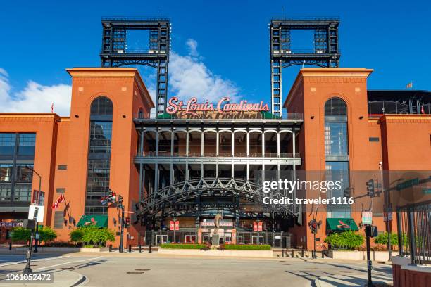 stadio busch a st. louis, missouri - st louis foto e immagini stock