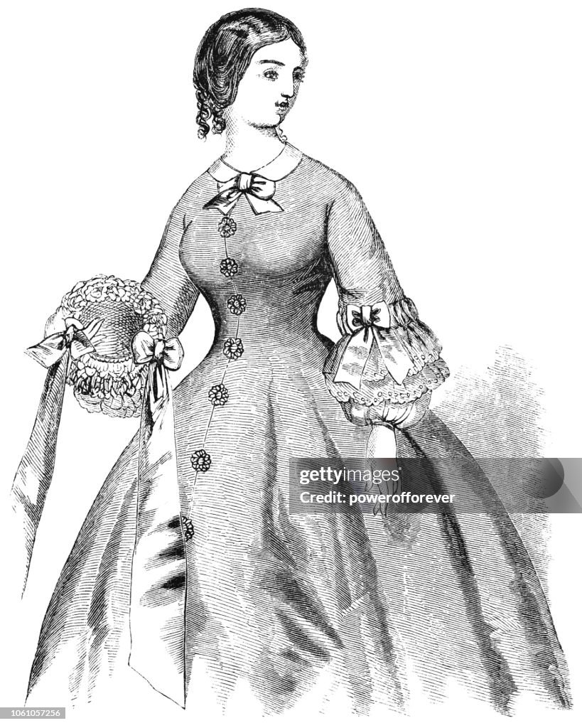 Home Dress - Victorian Style Fashion (1859)