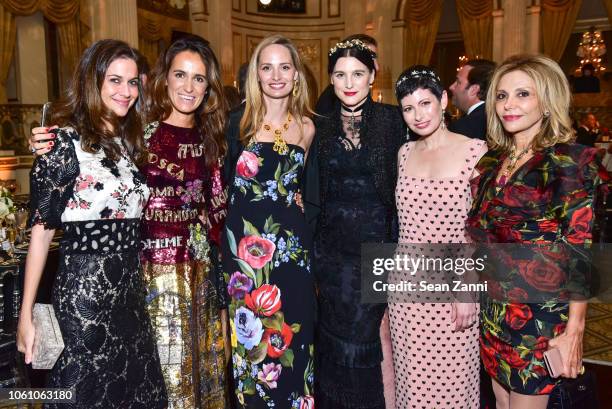 Bara Tisch, Coco Brandolini d'Adda, Lauren Santo Domingo, Tabitha Simmons, Lauren Levison and Nicole Salmasi attend BCNY 70th Annual Fall Dance at...