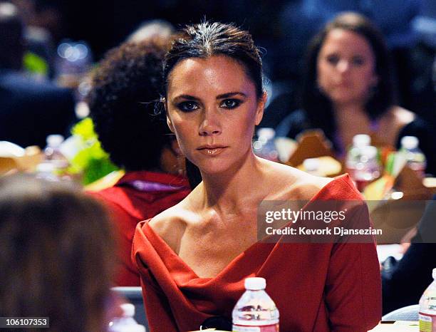 Victoria Beckham attends California first lady Maria Shriver's annual Women's Conference 2010 on October 26, 2010 at the Long Beach Convention Center...