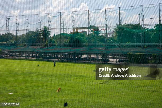 Golf course which is part of Intramuros Golf Club next to Fort Santiago in Intramuros, Manila, Philippines.