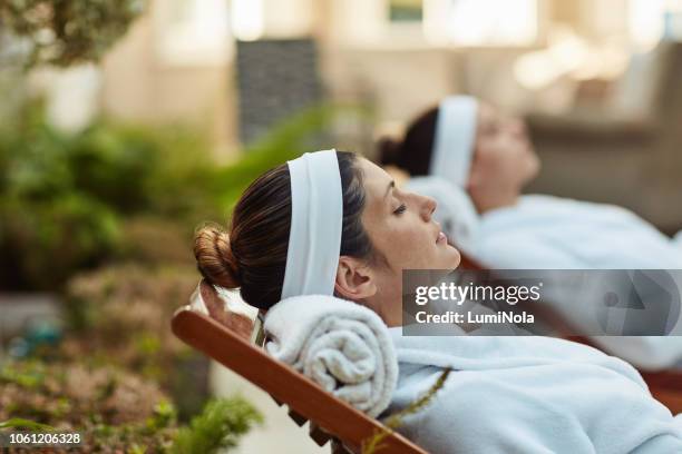 getting away from our daily routine - bathrobe stock pictures, royalty-free photos & images