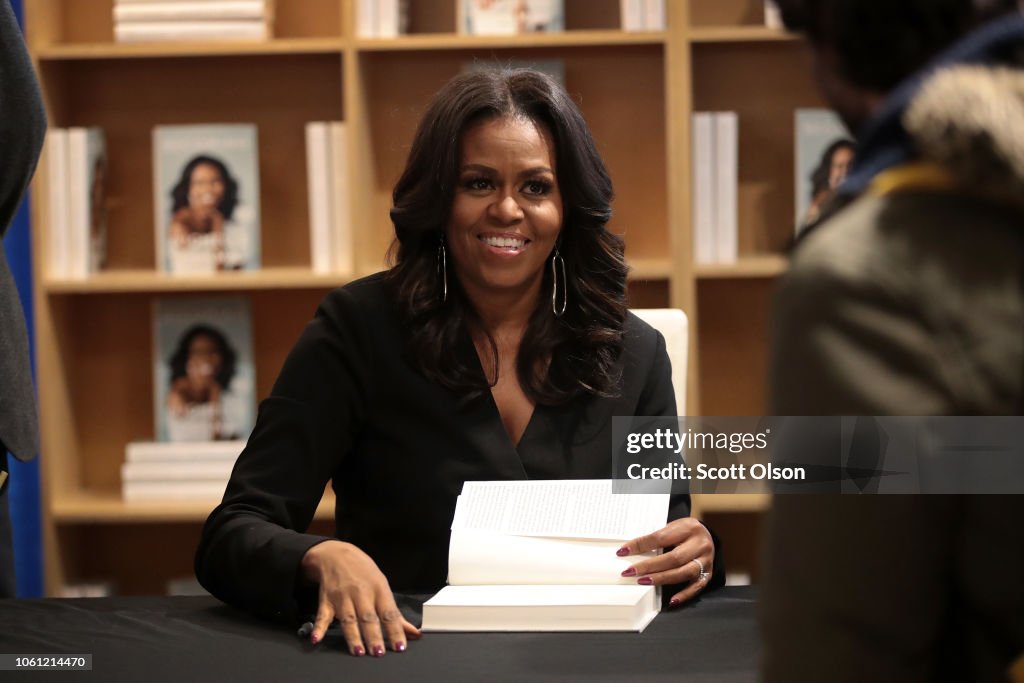 Michelle Obama Holds  First Book Signing In Her Hometown Of Chicago