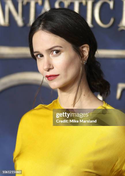 Katherine Waterston attends the UK Premiere of "Fantastic Beasts: The Crimes Of Grindelwald" at Cineworld Leicester Square on November 13, 2018 in...