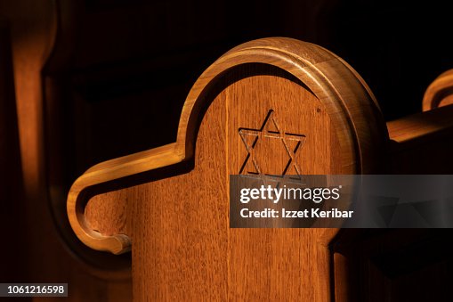 Old renovated Synagogue interior in Mad, Tokaj region, Hungary